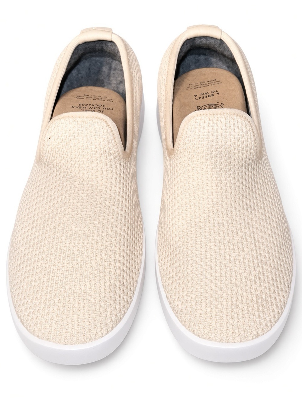 allbirds Women’s Tree Lounger Slip-On Knit Loafers in Cream Size 8 NIB